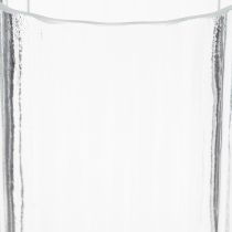 Itens Vaso com estrutura listrada exclusiva e design moderno de 19 cm.