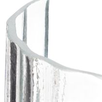 Itens Vaso com estrutura listrada exclusiva e design moderno de 19 cm.