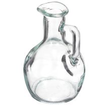 Itens Mini vaso/jarro de água com alça para mesa de jantar, decorativo e funcional, 12 cm, conjunto de 6 peças