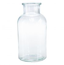 Itens Vaso de vidro garrafa de boticário garrafa decorativa retrô Ø10cm Alt.20cm