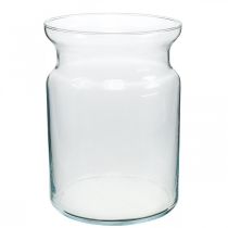 Vaso de vidro vaso decorativo transparente lanterna de vidro vaso de flores Ø18cm H25cm
