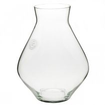 Vaso de flores vaso de vidro bulboso vaso transparente decorativo Ø20cm H25cm