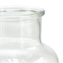 Itens Vaso de vidro garrafa decorativa vidro farmacêutico retro Ø14cm Alt.25cm