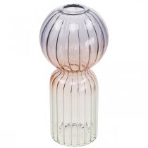 Itens Vaso Deco Deco Vaso Azul Marrom Transparente Mini Vaso Ø8cm A17cm