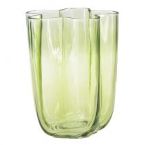 Itens Vaso de vidro vaso verde flor vaso decorativo Ø15cm Alt.20cm