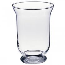 Itens Vaso de vidro transparente Ø13,5cm A19,5cm Vaso de flores com decoração de vidro