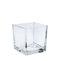 Cubo de vidro transparente 8cm x 8cm x 8cm 6 unidades