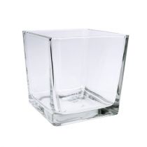 Itens Cubos de vidro transparentes 10 cm x 10 cm x 10 cm 6 unidades