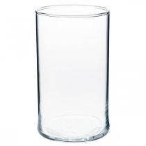 Itens Vaso de vidro transparente cilíndrico Ø12cm H20cm