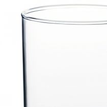 Itens Vaso de vidro transparente cilíndrico Ø12cm H20cm