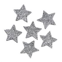 Itens Glitter estrela prata Ø2.5cm 96pcs