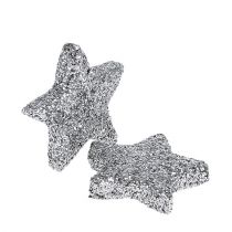 Itens Estrela glitter prata Ø2,5cm 96 un