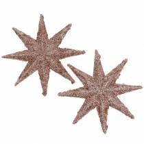 Itens Star glitter ouro rosa 10cm 12pcs