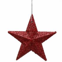 Itens Glitter estrela vermelho mix 9,5/5cm 18 un