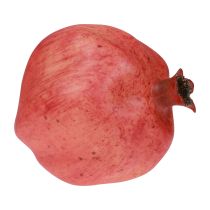 Romã decorativa fruta artificial decoração de janela vermelha 10,5 cm