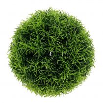 Itens Bola decorativa de grama artificial verde Ø18cm 1ud