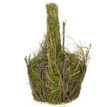 Itens Cesta de Páscoa, design natural, cesta de mão para decoração festiva da casa, 25 cm