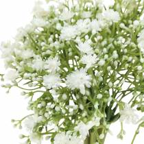 Itens Gypsophila gipsófila artificial em um cacho branco Alt.28cm 6 unidades