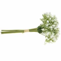 Itens Gypsophila gipsófila artificial em um cacho branco Alt.28cm 6 unidades