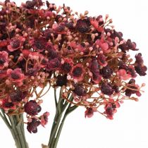 Itens Gypsophila flores artificiais vermelhas artificiais outono 29,5 cm 18 unidades