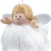 Pingente de anjo, decoração de natal para pendurar A12cm 4uds