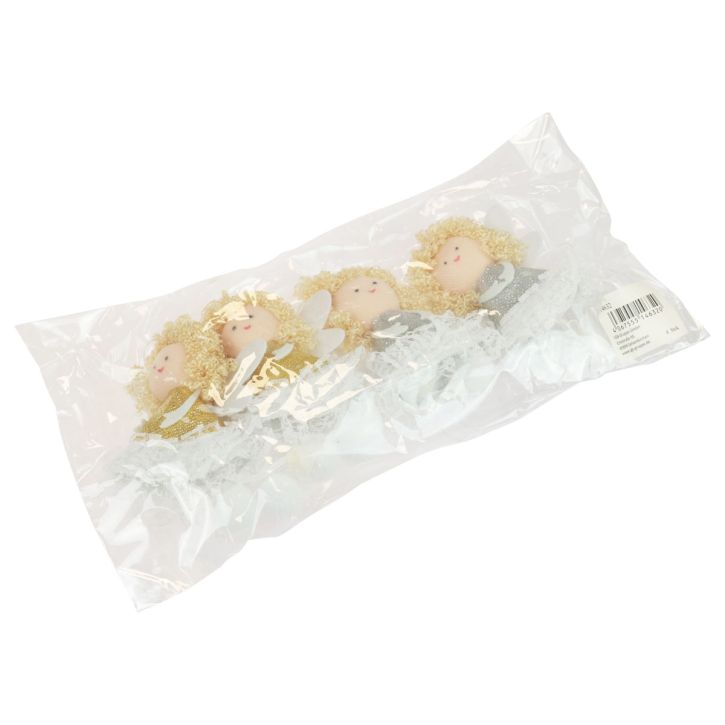 Itens Decoração de árvore com pingente de anjo Decoração de Natal Alt.13,5cm 4 peças