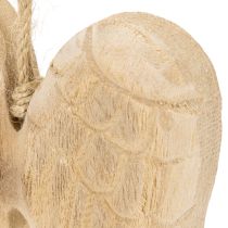 Itens Pingente de asa de anjo de madeira para decoração suspensa, 12 cm