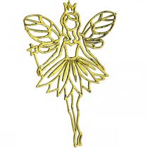 Pingente de duendes elfos para decoração de árvore de Natal dourado H15cm 16uds
