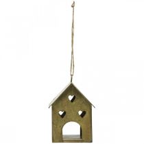 Itens Cabide de natal de metal para casa vintage ouro H 9,5 cm 3 unidades