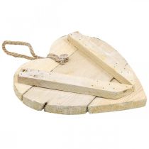 Itens Coração de madeira, coração decorativo para pendurar, coração deco branco 20cm