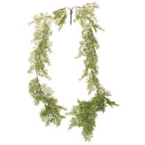 Itens Guirlanda artística de galhos de coníferas para decoração de mesa e janela, 115 cm