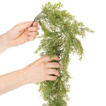 Itens Guirlanda artística de galhos de coníferas para decoração de mesa e janela, 115 cm