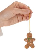 Itens Enfeites decorativos de boneco de gengibre para árvores de Natal, 6 cm, 12 peças