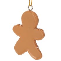 Itens Enfeites decorativos de boneco de gengibre para árvores de Natal, 6 cm, 12 peças