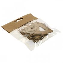 Itens Papel de coração de abeto estrela para decoração de árvore de natal 7cm 36p