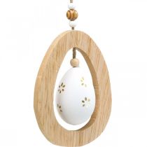 Itens Ovo de Páscoa para pendurar com ovos de padrão decoração de Páscoa H12cm 3 peças