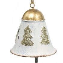 Itens Sinos de Natal Vintage Decoração de Natal Branco Dourado 2 peças