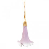 Cabide decorativo Campainha Roxo Branco Ø3,5cm A8cm 6uds