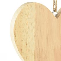 Itens Corações de madeira para pendurar Corações decorativos para artesanato 15x15cm 4 unidades