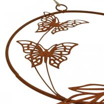 Mola para decoração de janela, decoração para pendurar na parede, aparência de ferrugem de metal 18/18,5 cm 3 unidades