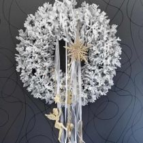 Floco de neve, decoração de árvore de natal, decoração de janela natal dourado 12 cm 4 peças