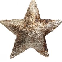 Itens Decoração suspensa estrela natal metal prata 11cm 3 un