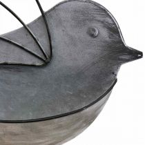 Vaso de parede de pássaro de metal pendurado para pendurar 34 × 22 cm