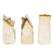 Itens Conjunto de cerâmica para decoração de interiores e vasos de flores. Ideal para presente. 10 cm, 3 peças.