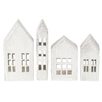 Itens Casas em miniatura para decoração de interiores e ambientação, muito decorativas, design atemporal para a casa, 14 cm, 4 peças