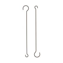 Gancho marrom L 25cm 12pcs