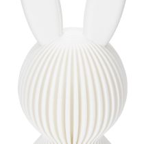 Itens Conjunto de 3 peças com 13 cm de comprimento, composto por uma estatueta decorativa de coelho com um visual plissado, ideal para decoração de interiores moderna, sala de estar ou escritório.