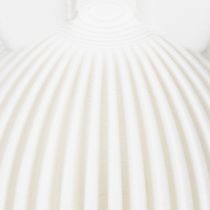 Itens Conjunto de 3 peças com 13 cm de comprimento, composto por uma estatueta decorativa de coelho com um visual plissado, ideal para decoração de interiores moderna, sala de estar ou escritório.