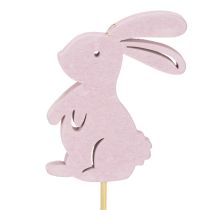 Itens Coelhos decorativos em palitos, como detalhes gráficos para mesas e vasos, 31,5 cm, 16 peças