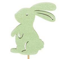 Itens Coelhos decorativos em palitos, como detalhes gráficos para mesas e vasos, 31,5 cm, 16 peças